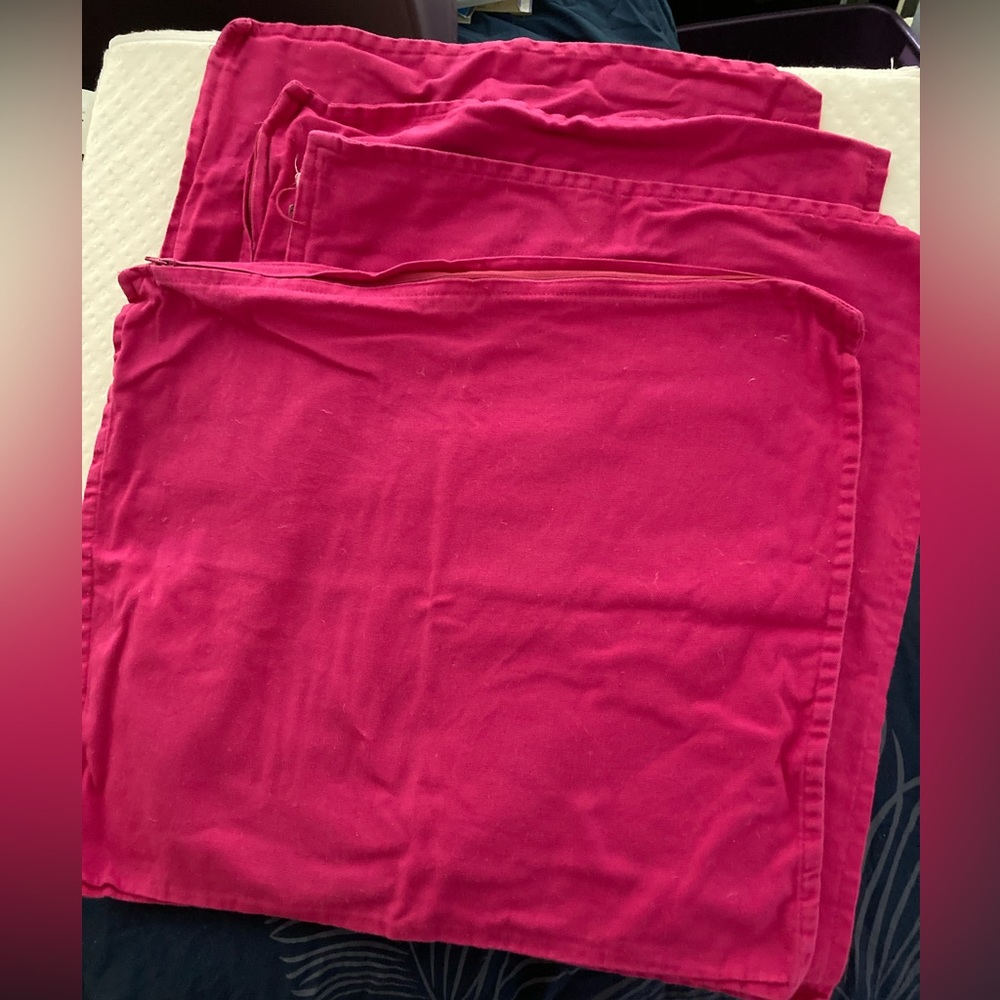 IKEA 20x20 pink pillow covers